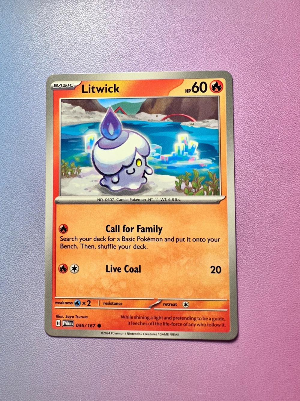 litwick - 036/167 (common) — pokemon: twilight masquerade